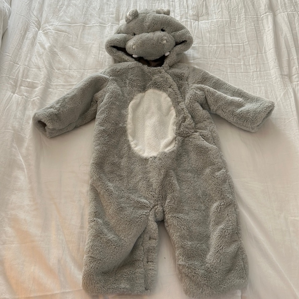 Pottery Barn Kids Hippo Costume EUC 6-12 months